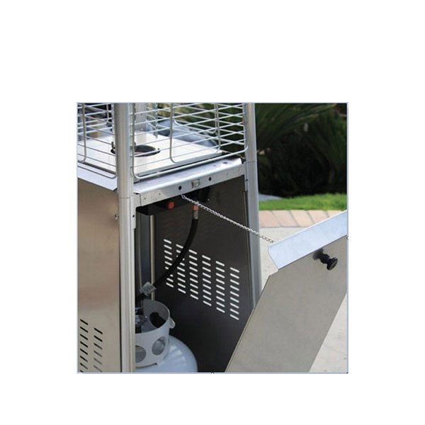 91" Tall Quartz Glass Tube Heater - Stainless Steel - Image 3